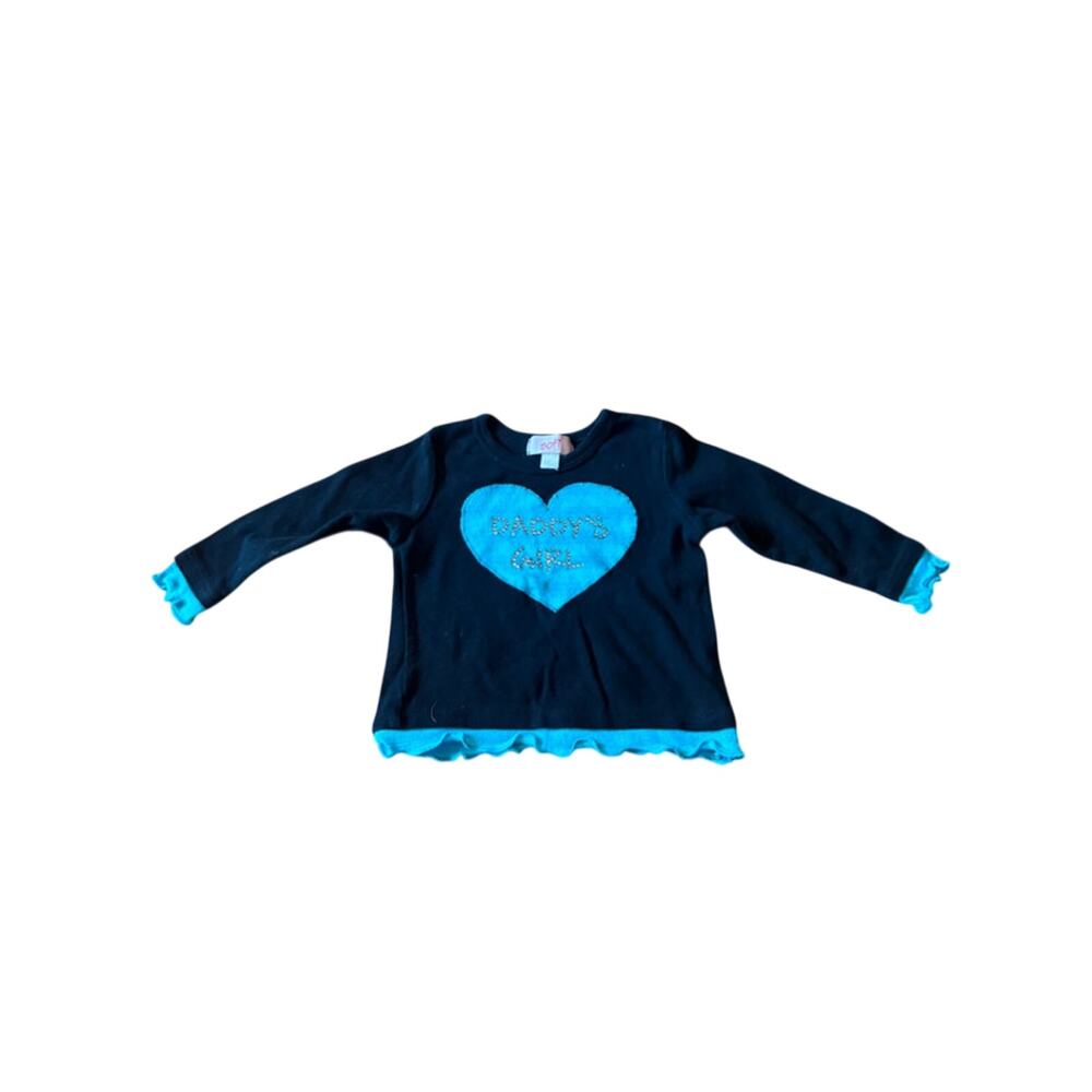 Sofi Black & Blue Daddy's Girl T-Shirt Size 6-9M